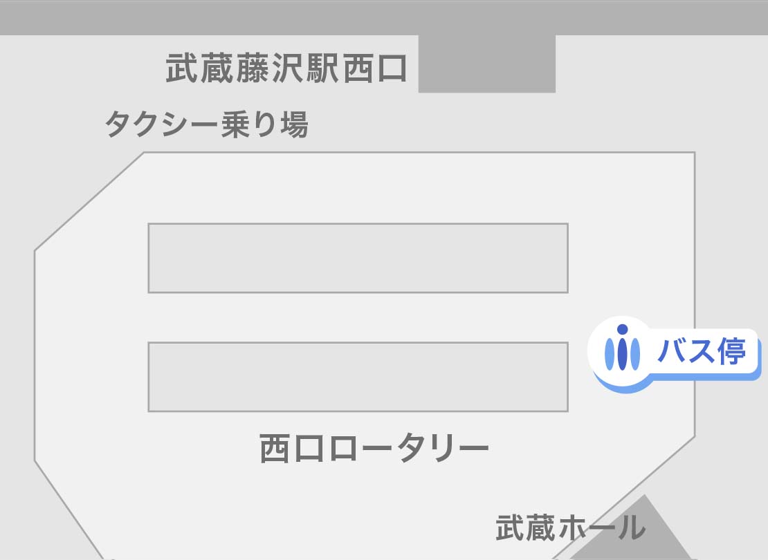 武蔵藤沢駅 バス乗り場